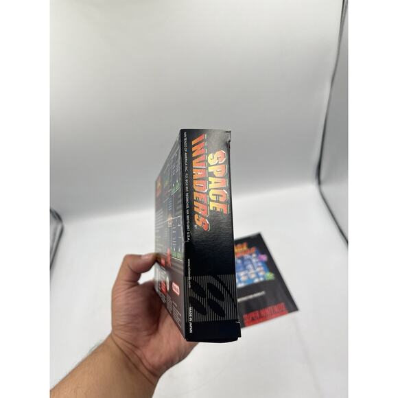 Space Invaders SNES Nintendo Complete CIB Authentic Tested 97 Arcade Classic VGC - Picture 11 of 15